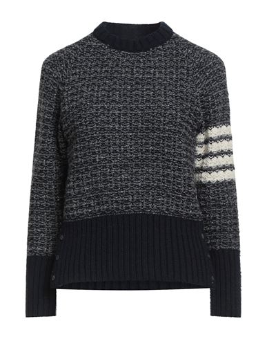 Thom Browne Woman Sweater Navy Size 10 Wool, Mohair Wool