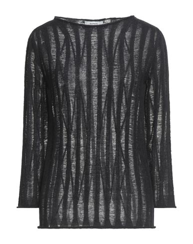 Alpha Studio Woman Sweater Black Size 10 Alpaca Wool, Recycled Polyamide, Polyamide