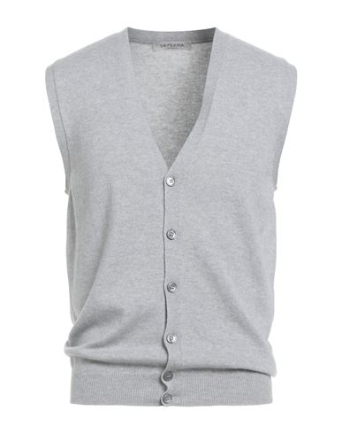 La Fileria Man Cardigan Grey Size 38 Virgin Wool, Viscose, Cashmere