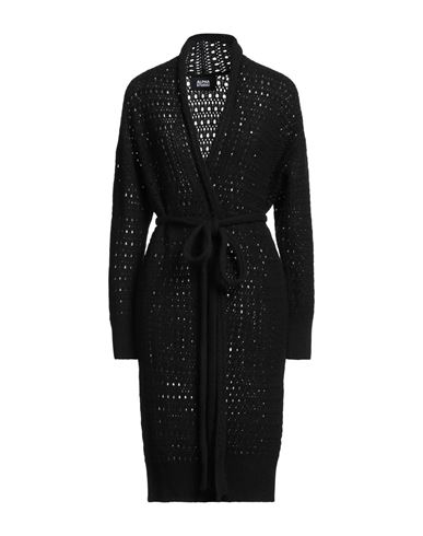 Alpha Studio Woman Cardigan Black Size 8 Wool, Viscose, Polyamide, Cashmere