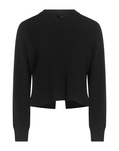 Alpha Studio Woman Sweater Black Size 8 Wool, Viscose, Polyamide, Cashmere