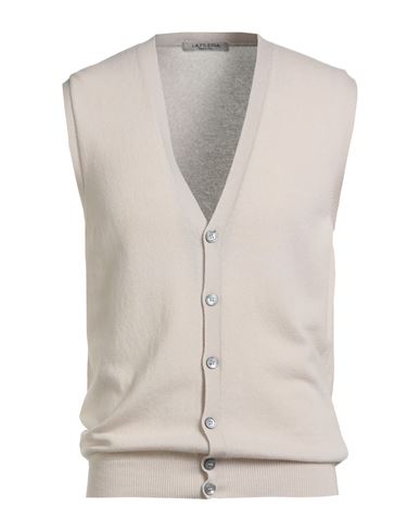 La Fileria Man Cardigan Cream Size 40 Virgin Wool, Viscose, Cashmere
