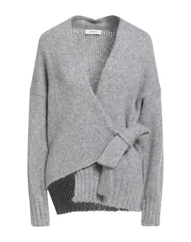 Alpha Studio Woman Cardigan Grey Size 10 Polyester, Alpaca Wool, Nylon, Wool