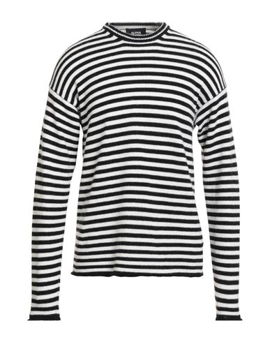 Alpha Studio Man Sweater Black Size 44 Wool, Viscose, Polyamide, Cashmere
