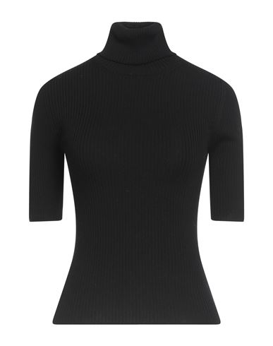 Alpha Studio Woman Turtleneck Black Size 10 Merino Wool