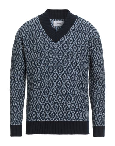 Fumagalli Man Sweater Navy Size 42 Lambswool, Cashmere, Polyamide In Green