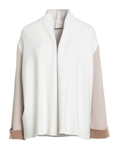 Maria Bellentani Woman Cardigan Beige Size 8 Polyamide, Wool, Viscose, Cashmere