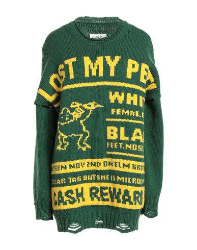 Mm6 Maison Margiela Woman Sweater Green Size S Virgin Wool In Green