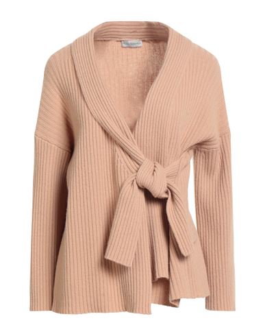 Maria Bellentani Woman Cardigan Beige Size 10 Wool