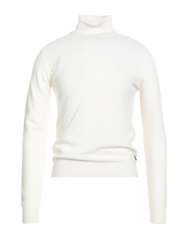 40weft Man Turtleneck Ivory Size Xl Wool, Nylon In White