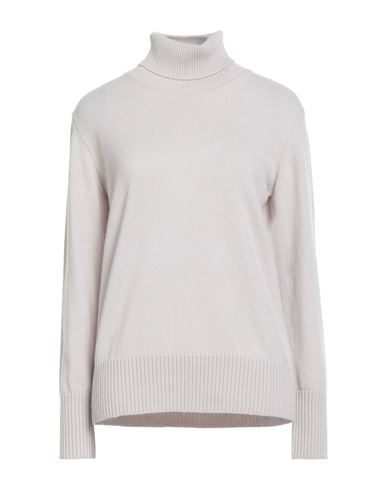 Alpha Studio Woman Turtleneck Light Grey Size 10 Cashmere