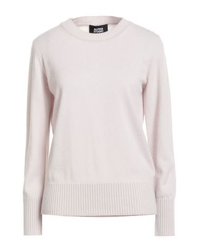 Alpha Studio Woman Sweater Light Grey Size 10 Cashmere