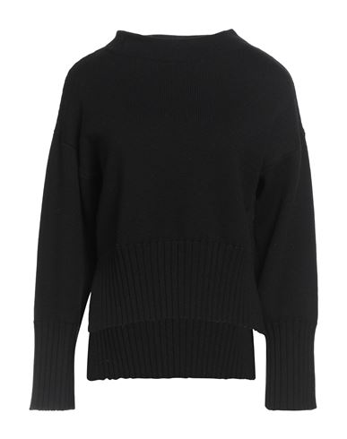 Alpha Studio Woman Turtleneck Black Size 12 Merino Wool