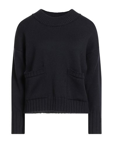 Alpha Studio Woman Sweater Midnight Blue Size 12 Merino Wool
