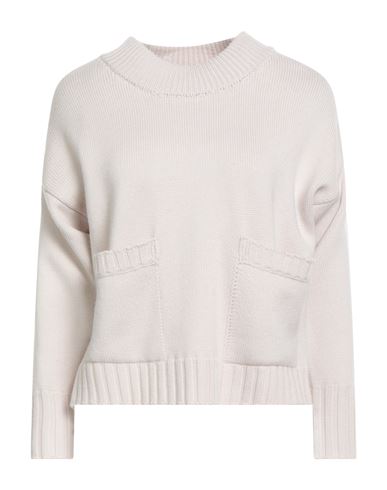 Alpha Studio Woman Sweater Light Grey Size 10 Merino Wool