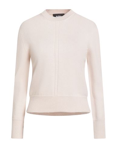 Alpha Studio Woman Sweater Cream Size 8 Merino Wool