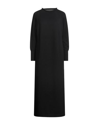 Alpha Studio Woman Maxi Dress Black Size 8 Merino Wool
