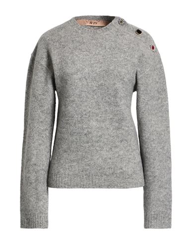 N°21 Woman Sweater Light Grey Size 8 Wool, Polyamide, Cotton In Gray