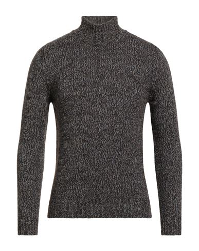 Alpha Studio Man Turtleneck Blue Size 42 Wool, Recycled Polyamide, Alpaca Wool In Black
