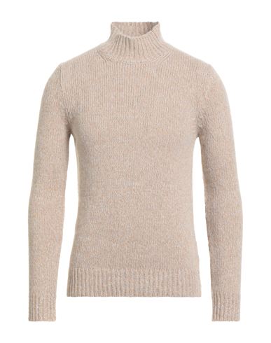 Alpha Studio Man Turtleneck Beige Size 44 Cashmere In Neutral