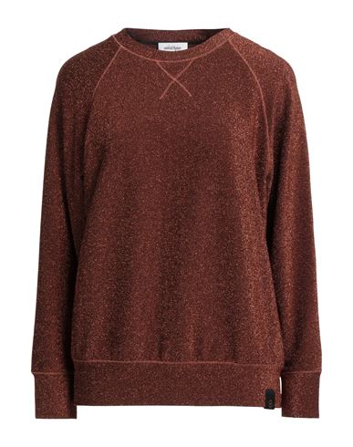 Ottod'ame Woman Sweater Rust Size 10 Viscose, Polyester, Nylon, Elastane