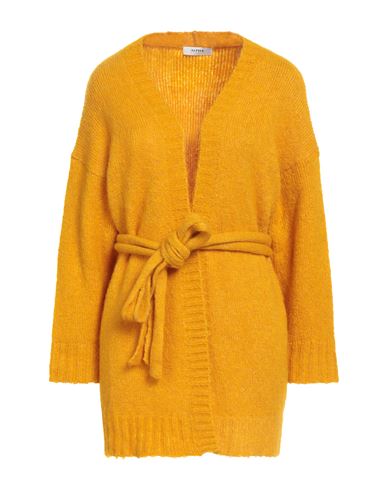 Alpha Studio Woman Cardigan Marigold Size 10 Alpaca Wool, Recycled Polyamide, Polyamide In Yellow