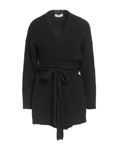 Alpha Studio Woman Cardigan Black Size 10 Alpaca Wool, Recycled Polyamide, Polyamide