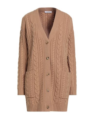 Max Mara Woman Cardigan Camel Size M Wool, Cashmere