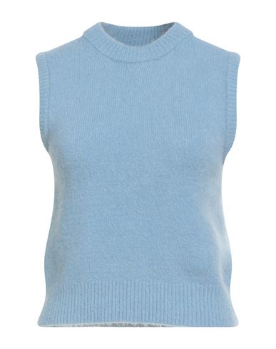 Ottod'ame Woman Sweater Light Blue Size 8 Polyamide, Acrylic, Wool, Alpaca Wool, Elastane In Blue