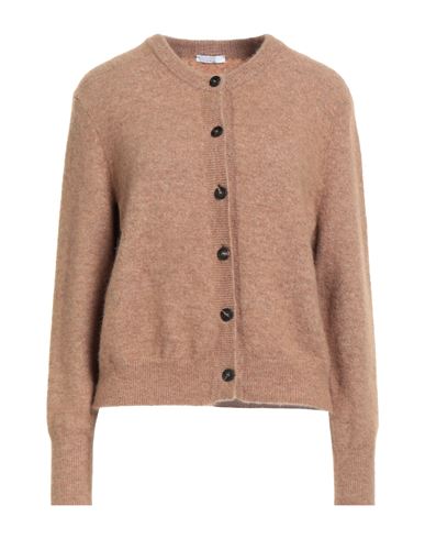 Peserico Easy Woman Cardigan Camel Size 10 Alpaca Wool, Polyamide, Wool, Elastane In Brown