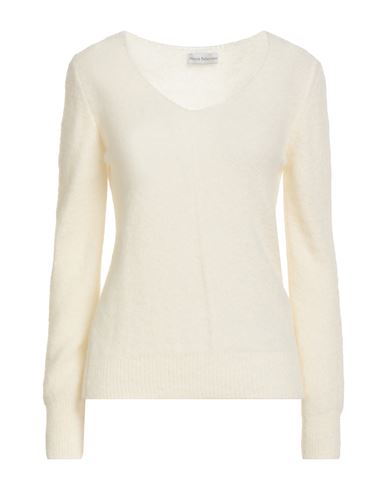 Maria Bellentani Woman Sweater Ivory Size 6 Wool, Polyamide, Acrylic In White