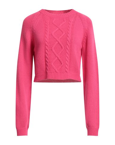 Roy Rogers Roÿ Roger's Re-issue Woman Sweater Fuchsia Size M Viscose, Polyamide, Wool, Cashmere In Pink