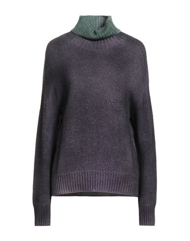 Aragona Woman Turtleneck Purple Size 10 Merino Wool