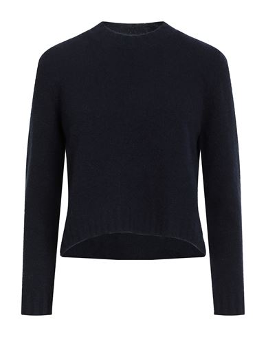 Alpha Studio Woman Sweater Midnight Blue Size 6 Wool, Polyamide, Cashmere, Elastane In Blue