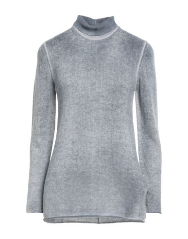 Alpha Studio Woman Turtleneck Grey Size 10 Baby Alpaca Wool, Recycled Polyamide, Polyamide