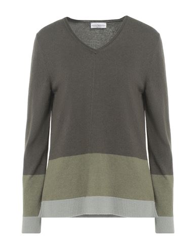 Maria Bellentani Woman Sweater Military Green Size 10 Polyamide, Wool, Viscose, Cashmere