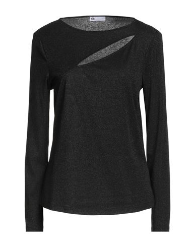 Diana Gallesi Woman Sweater Black Size 14 Viscose, Polyamide, Polyester, Elastane In Black