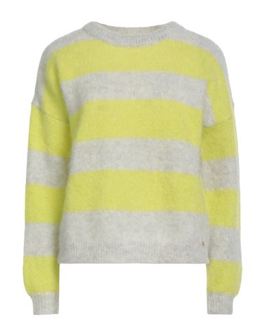Des Petits Hauts Woman Sweater Lime Green Size 1 Superkid Mohair, Merino Wool, Polyamide, Elastane In Yellow