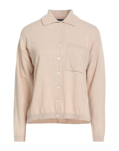 Alpha Studio Woman Cardigan Beige Size 10 Wool, Viscose, Polyamide, Cashmere In Neutral