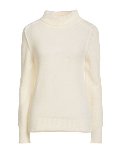 Maria Bellentani Woman Turtleneck Off White Size 8 Wool, Polyamide, Acrylic In White