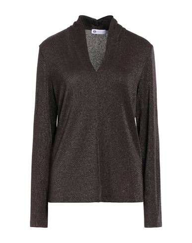 Diana Gallesi Woman Sweater Dark Brown Size 12 Viscose, Polyamide, Polyester, Elastane In Brown