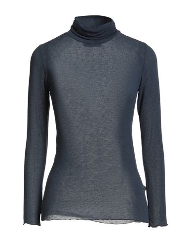 Alpha Studio Woman Turtleneck Midnight Blue Size 12 Viscose, Polyamide, Cashmere, Elastane