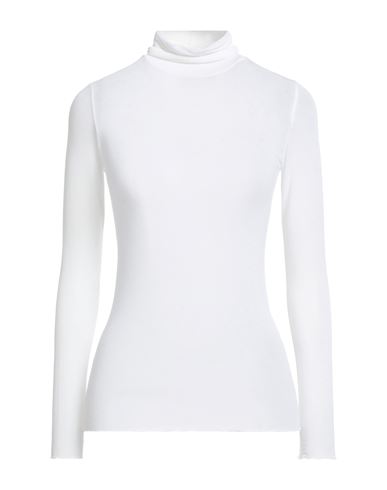 Alpha Studio Woman Turtleneck White Size 8 Viscose, Polyamide, Cashmere, Elastane