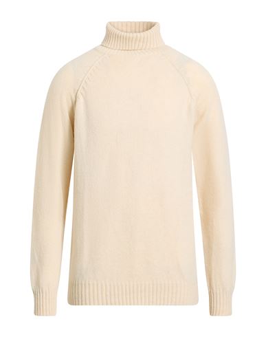 Malo Man Turtleneck Beige Size 42 Cashmere, Wool In Neutral