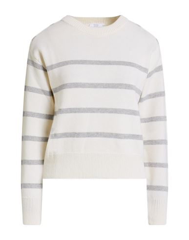 Peserico Easy Woman Sweater White Size 8 Wool, Cashmere, Polyester In White