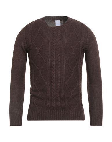 Stilosophy Man Sweater Chocolate Brown Size S Acrylic, Wool, Viscose, Alpaca Wool In Brown