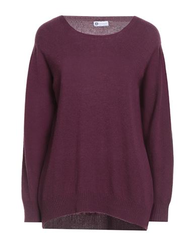 Diana Gallesi Woman Sweater Plum Size Xl Mohair Wool, Cashmere In Purple