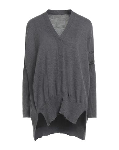 Pierantonio Gaspari Woman Cardigan Grey Size 10 Virgin Wool In Gray