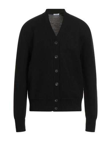 Malo Man Cardigan Black Size 40 Virgin Wool In Black
