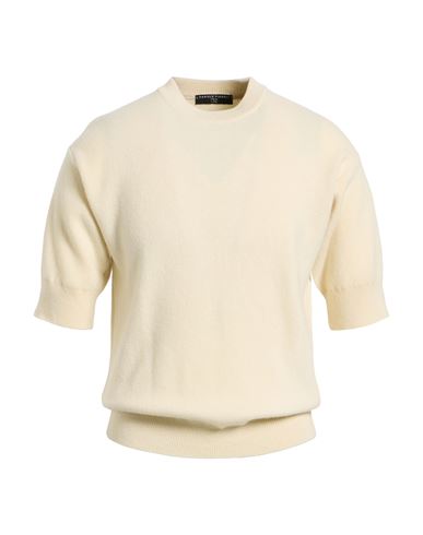 Daniele Fiesoli Lab Man Sweater Cream Size S Virgin Wool, Cashmere In White